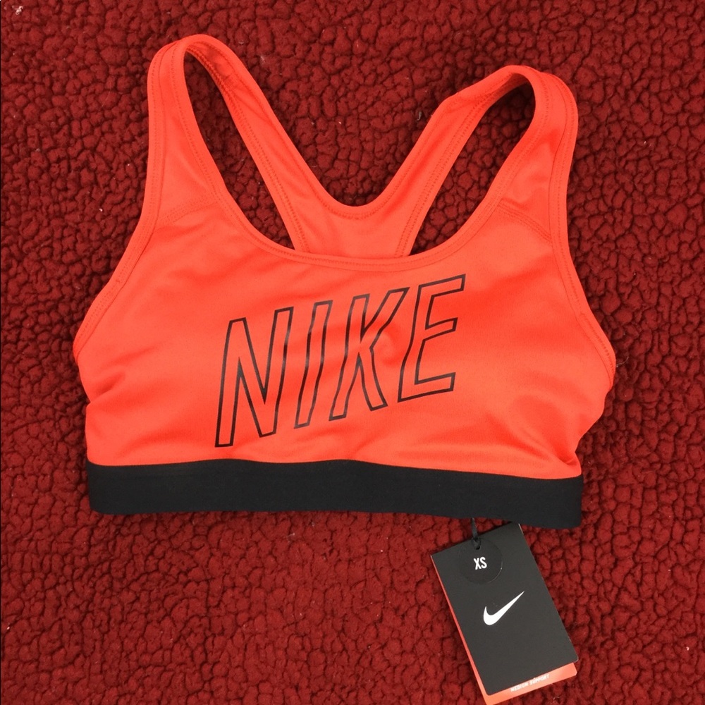 XS Nike Dry-Fit Orange Sports Bra